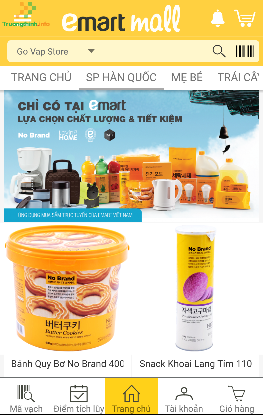  Cách đặt mua hàng online siêu thị Emart giao hàng tận nhà