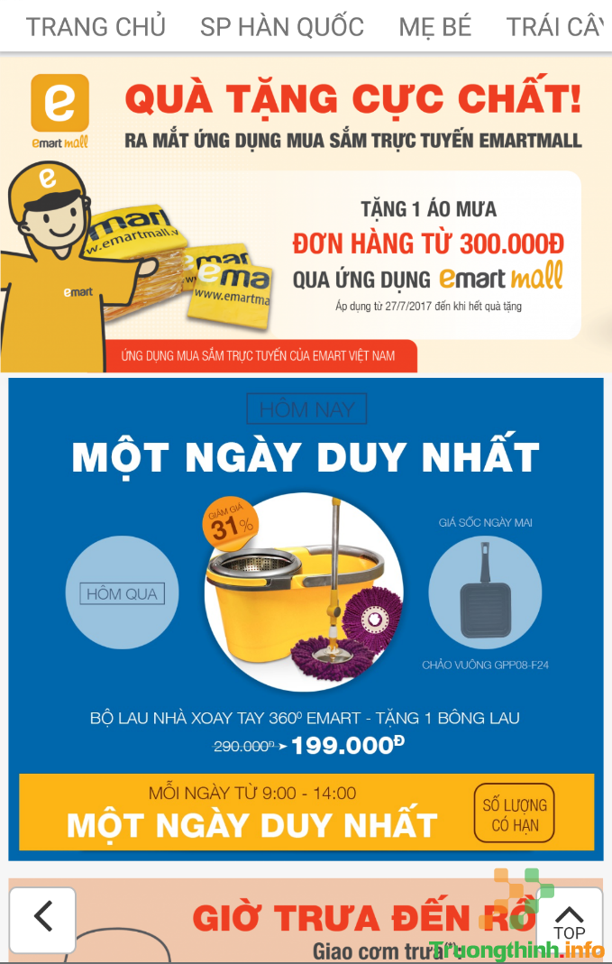  Cách đặt mua hàng online siêu thị Emart giao hàng tận nhà