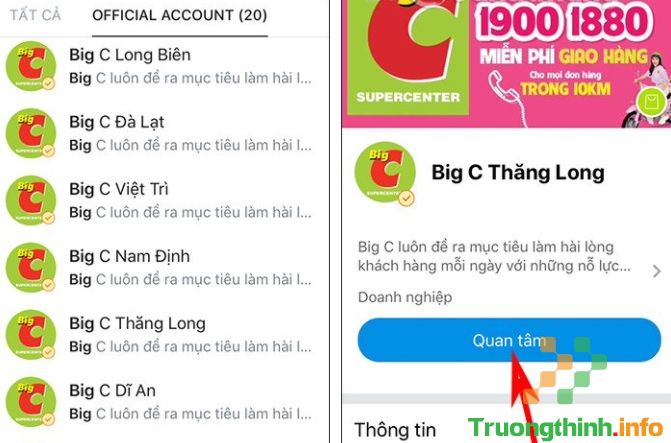                       Cách đặt mua hàng online siêu thị Big C giao hàng tận nhà