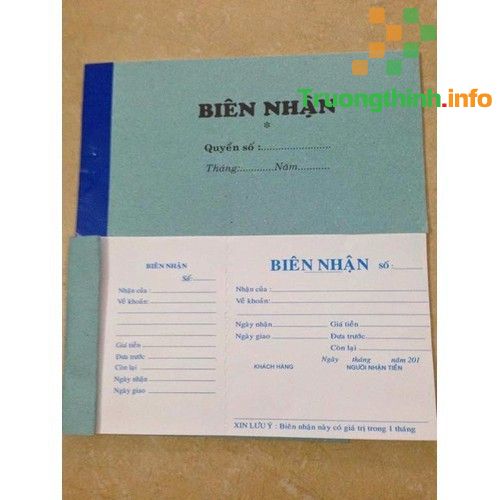 Dịch Vụ Thiết Kế Biên Nhận - Phiếu Thu - Phiếu Chi Quận 2 