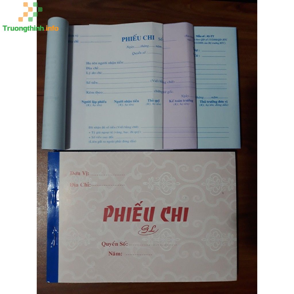 Dịch Vụ Thiết Kế Biên Nhận – Phiếu Thu – Phiếu Chi Quận Bình Tân