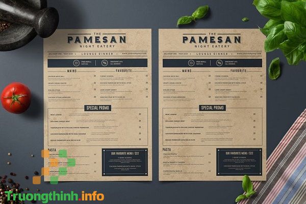  Dịch Vụ Thiết Kế Thực Đơn - Menu Quận Bình Tân