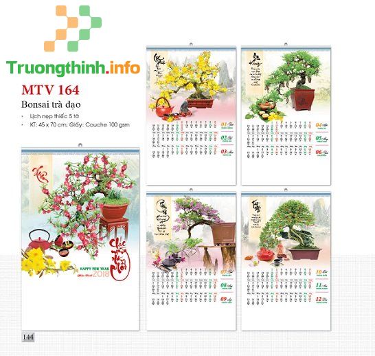  Dịch Vụ Thiết Kế Lịch Để Bàn - Treo Tường Quận 2