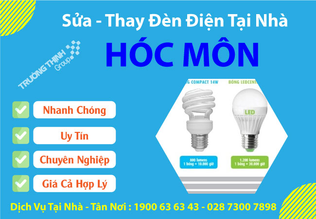 Dịch Vụ Sửa Bóng Điện Huyện Hóc Môn