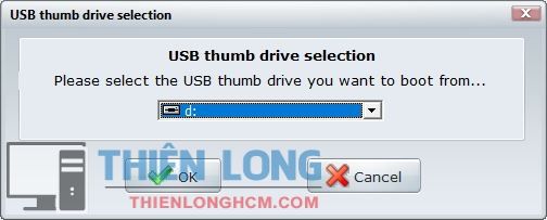 Chọn USB muốn kiểm tra