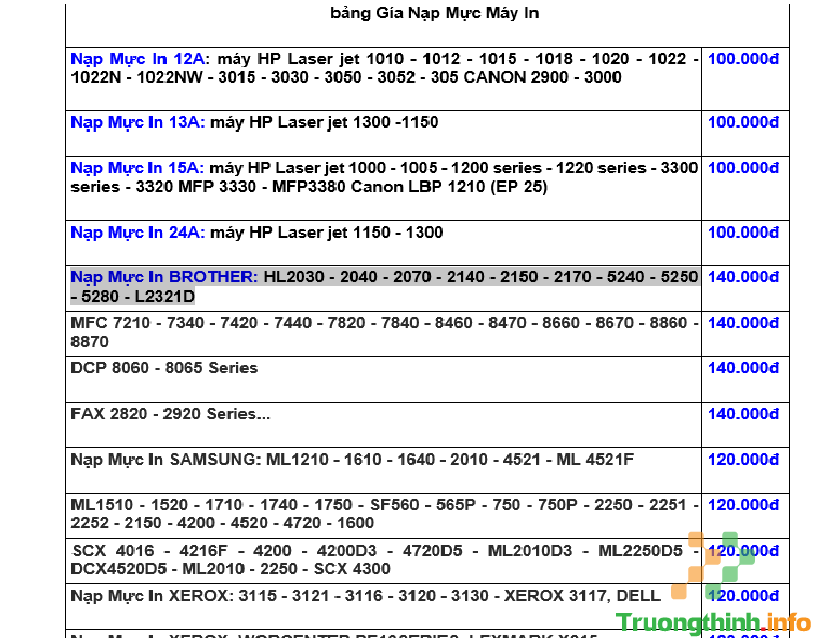  Nạp Mực Máy In Đường Hồ Bá Phấn Quận 9