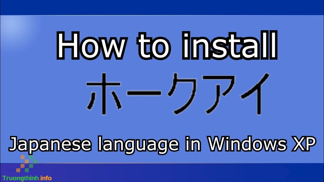 Gói ngôn ngữ tiếng Nhật cho Win 10