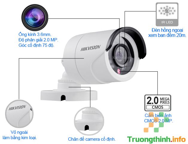  Camera IP Hikvision (DS - 2CE16D0T - IR) Siêu Rẻ - CAMERAHTT01