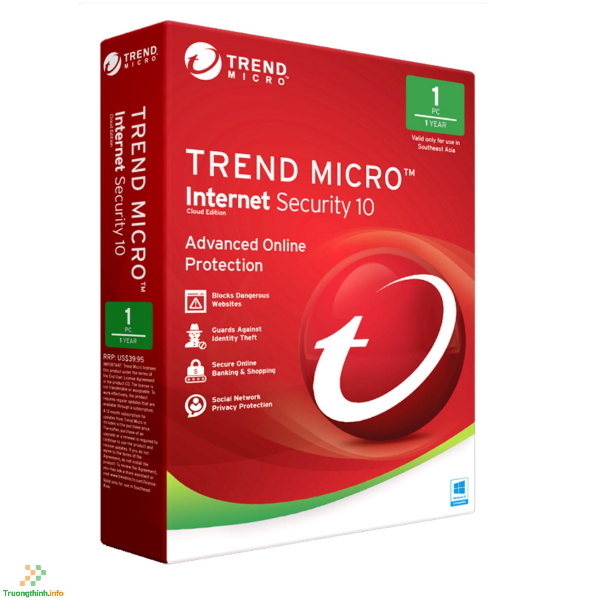  【1️⃣】Bản quyền Trend Micro Internet Security Advanced Protection 1 năm 1 user  