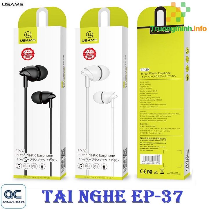 1️⃣【Shop】Tai Nghe Nhét Tai Usam Ep-37 Chính Hãng ™ Trường Thịnh