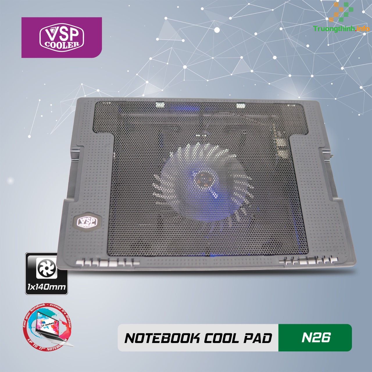  1️⃣【Shop】Đế Tản Nhiệt Laptop VSP Cooler N23 2Fan