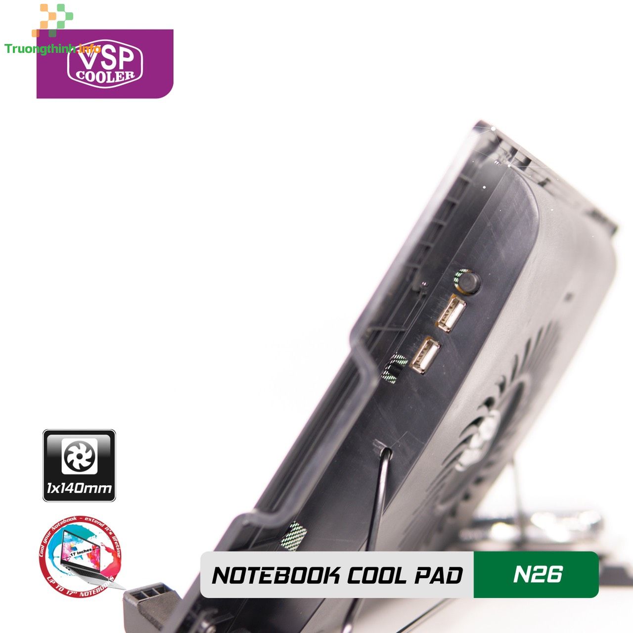  1️⃣【Shop】Đế Tản Nhiệt Laptop VSP Cooler N23 2Fan Giá Sỉ