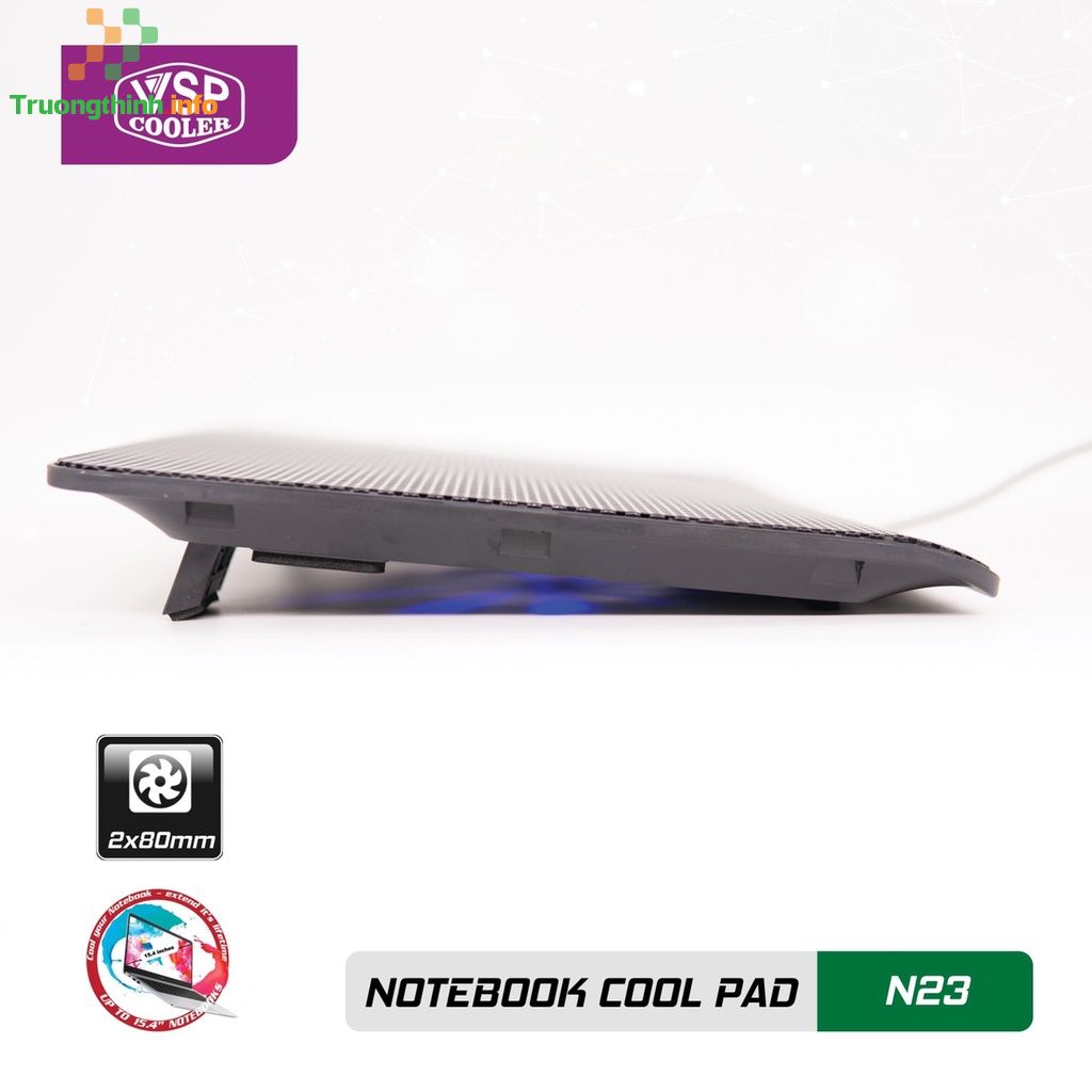  1️⃣【Shop】Đế Tản Nhiệt Laptop VSP Cooler N23 2Fan ™ Trường Thịnh Giá Rẻ