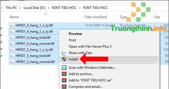  Link Download Tải Font Chữ Tiểu Học