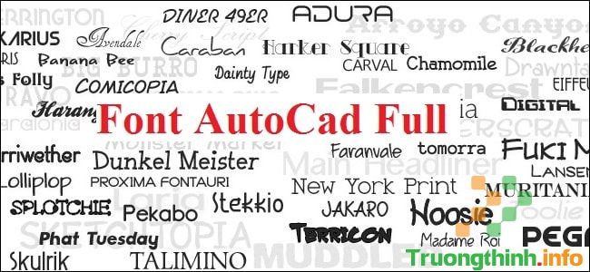 Link Download Tải Font Chữ Autocad