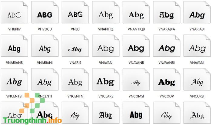  Link Tải Font Chữ TCVN3