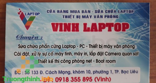  Top 5 Địa Chỉ Sửa Laptop Uy Tín Ở Bạc Liêu