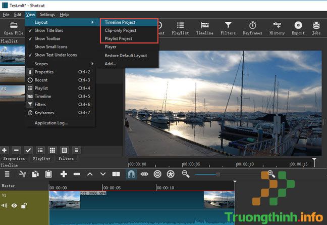 Phần mềm chỉnh sửa video clip Shotcut Editor | Trường Thịnh Group 