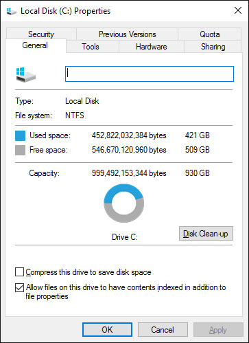 Xem phần File system