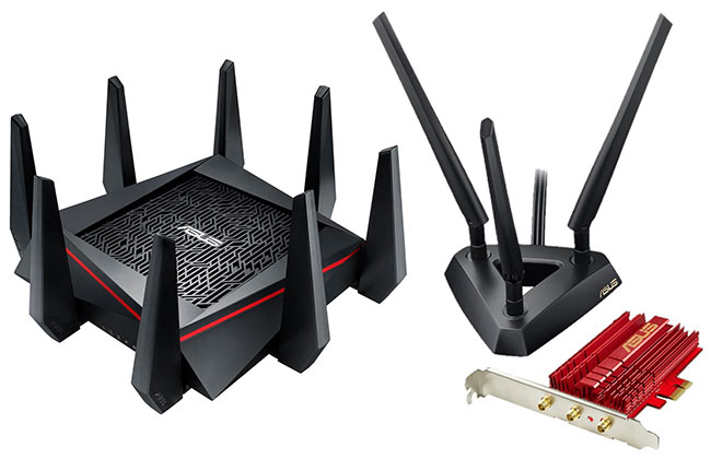 Router 3 băng tần Asus RT-AC5300 Wireless AC5300 Gigabit