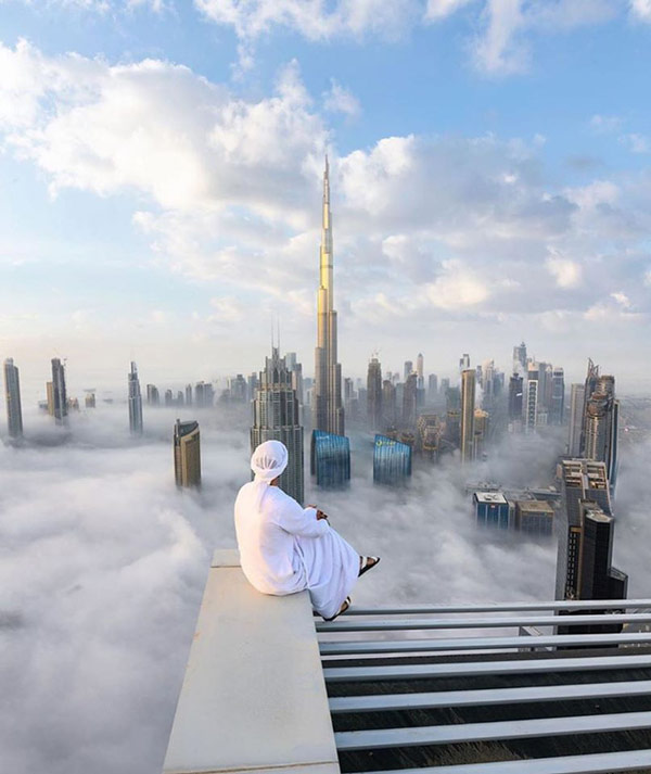 Loạt ảnh chụp từ trên cao chứng minh Dubai là 'vùng đất đến từ hành tinh khác' Thành phố trên mây 1