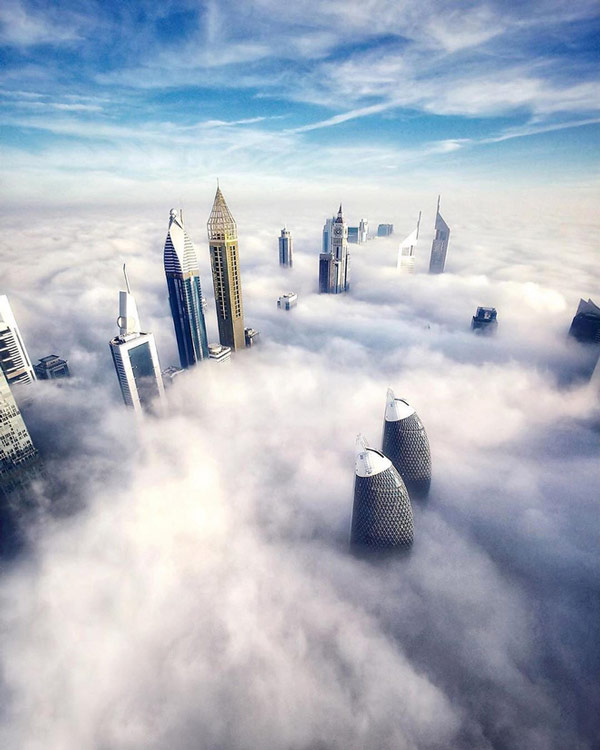 Loạt ảnh chụp từ trên cao chứng minh Dubai là 'vùng đất đến từ hành tinh khác' Thành phố trên mây 5