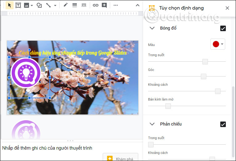 Chỉnh hiệu ứng ảnh 