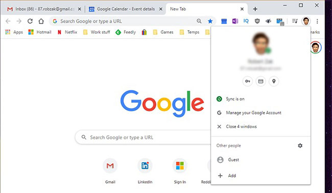 Cách thêm sự kiện Google Calendar từ Chrome Omnibox Có thể tạo các mục lịch mới cho nhiều tài khoản Google
