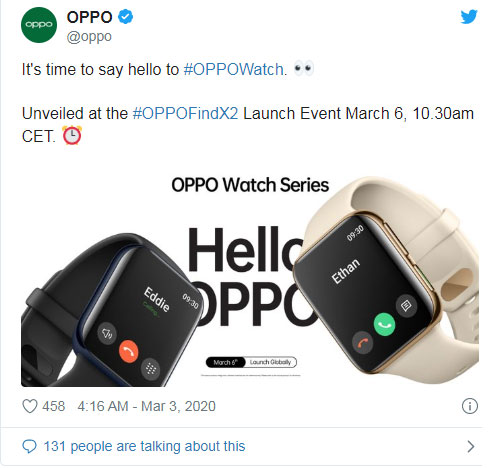 Oppo Watch, đồng hồ thông minh mới của Oppo có gì hay ho?