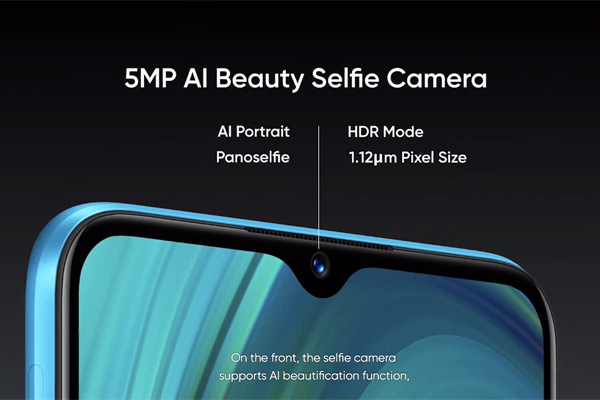 Realme C3 chính thức ra mắt, chip MediaTek Helio G70, cụm camera kép và Realme UI hoàn toàn mới Camera trước của máy có ống kính 5MP