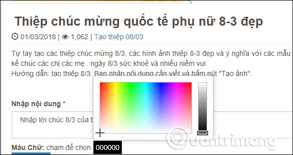 Lời chúc cho 8/3 