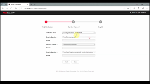 Khôi phục mật khẩu cho camera IP wifi Hikvision