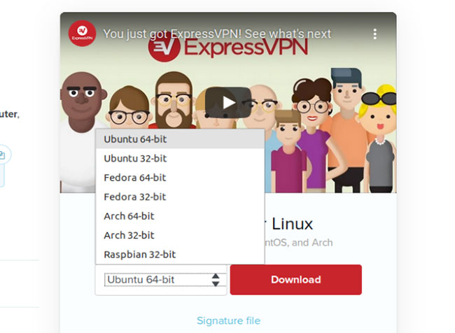 Thiết lập ExpressVPN trên Ubuntu