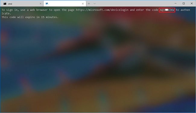 Sao chép mã kết nối Windows Terminal