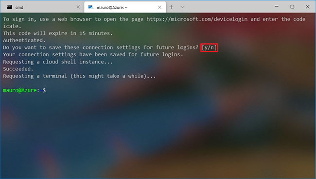 Cách thiết lập Azure Cloud Shell trên Windows Terminal