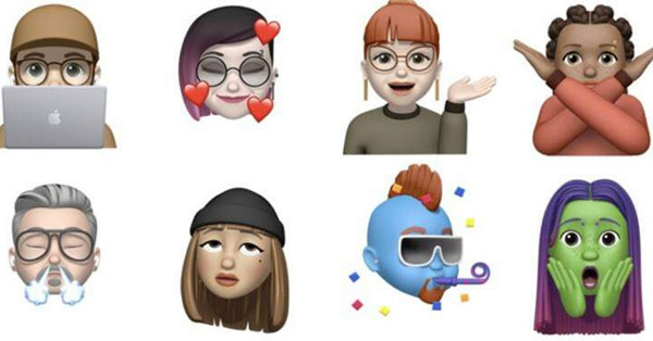 Nhiều Memoji mới