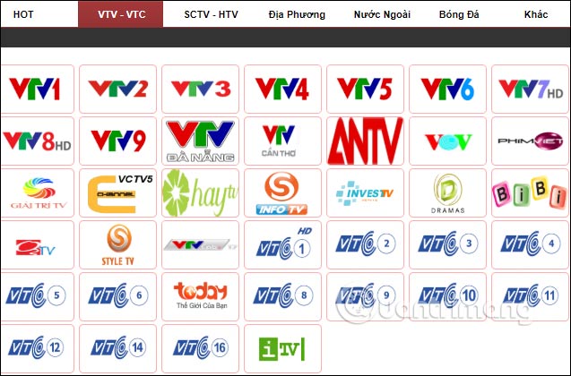 Xem trực tiếp VTC 