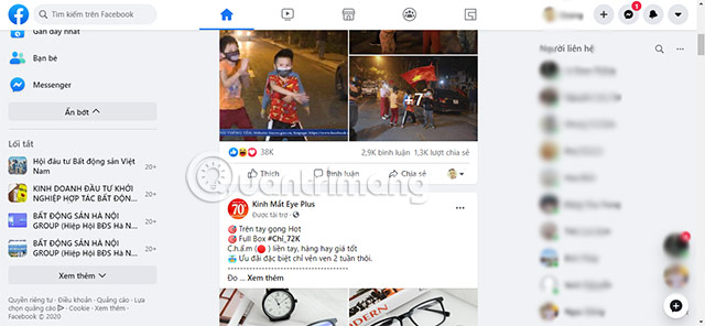 cách đổi giao diện mới facebook