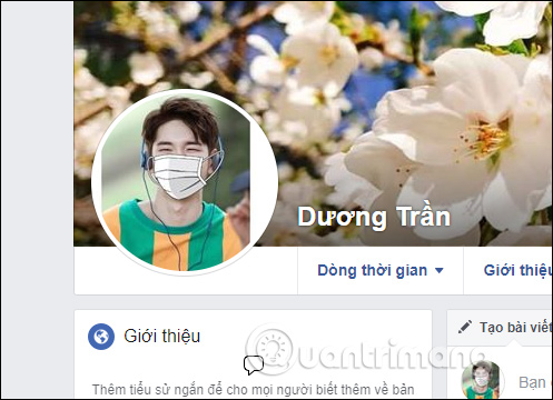 Avatar Facebook đeo khẩu trang 