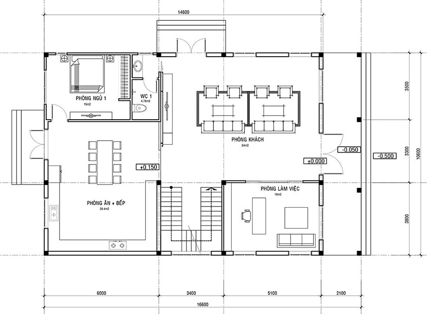 Mẫu biệt thự mini hiện đại 3 tầng 5 phòng ngủ