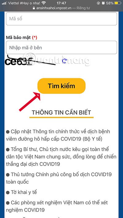 nhận bhxh tại nhà