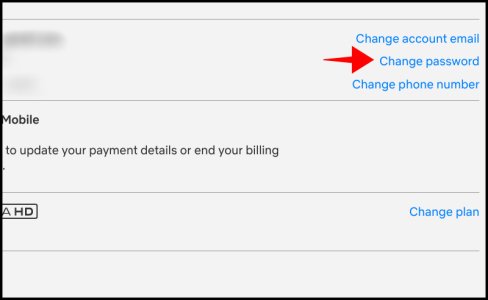 Thay đổi mật khẩu Netflix