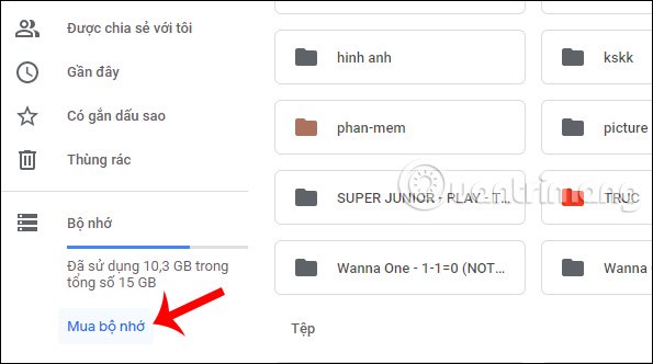 Mua bộ nhớ Drive 