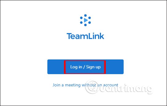 Tạo tài khoản TeamLink