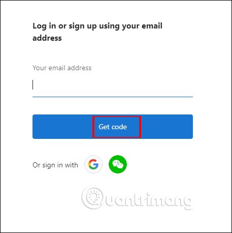 Nhập địa chỉ email 