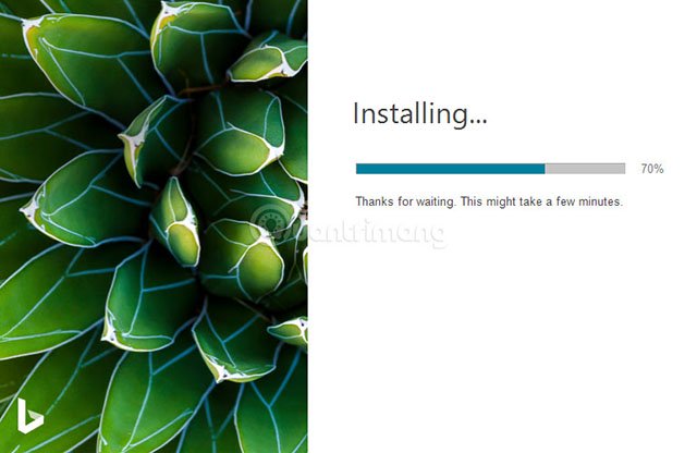 Tiến hành cài đặt Bing Wallpaper
