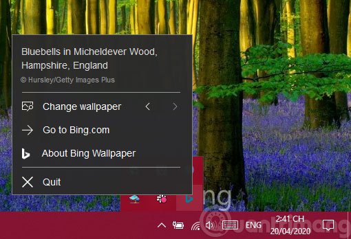 Trải nghiệm Bing Wallpaper: Ứng dụng tự động đổi hình nền máy tính mới mỗi ngày