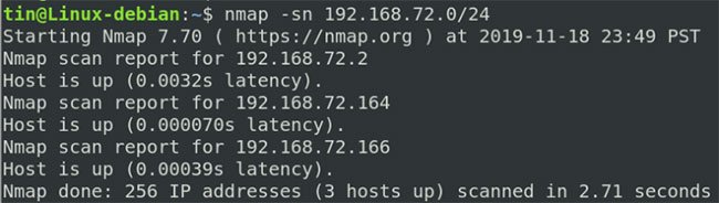 Cách tìm các thiết bị được kết nối với mạng bằng Debian