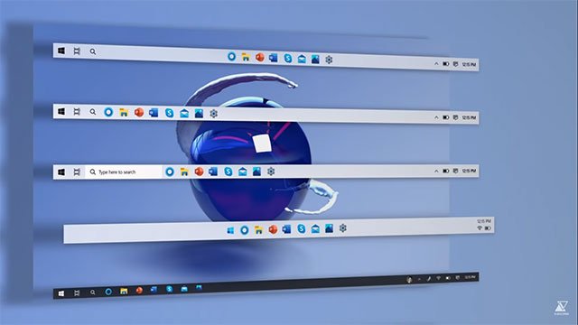 Vị trí của các ứng dụng trong taskbar có thể được thay đổi