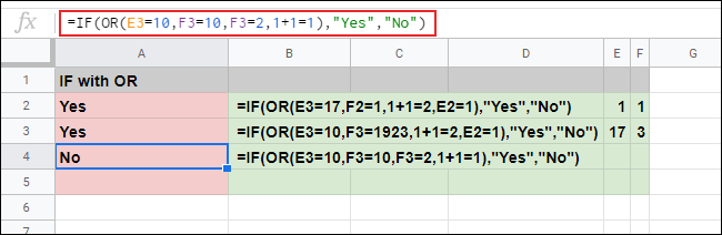 Cách sử dụng các hàm AND và OR trong Google Sheets